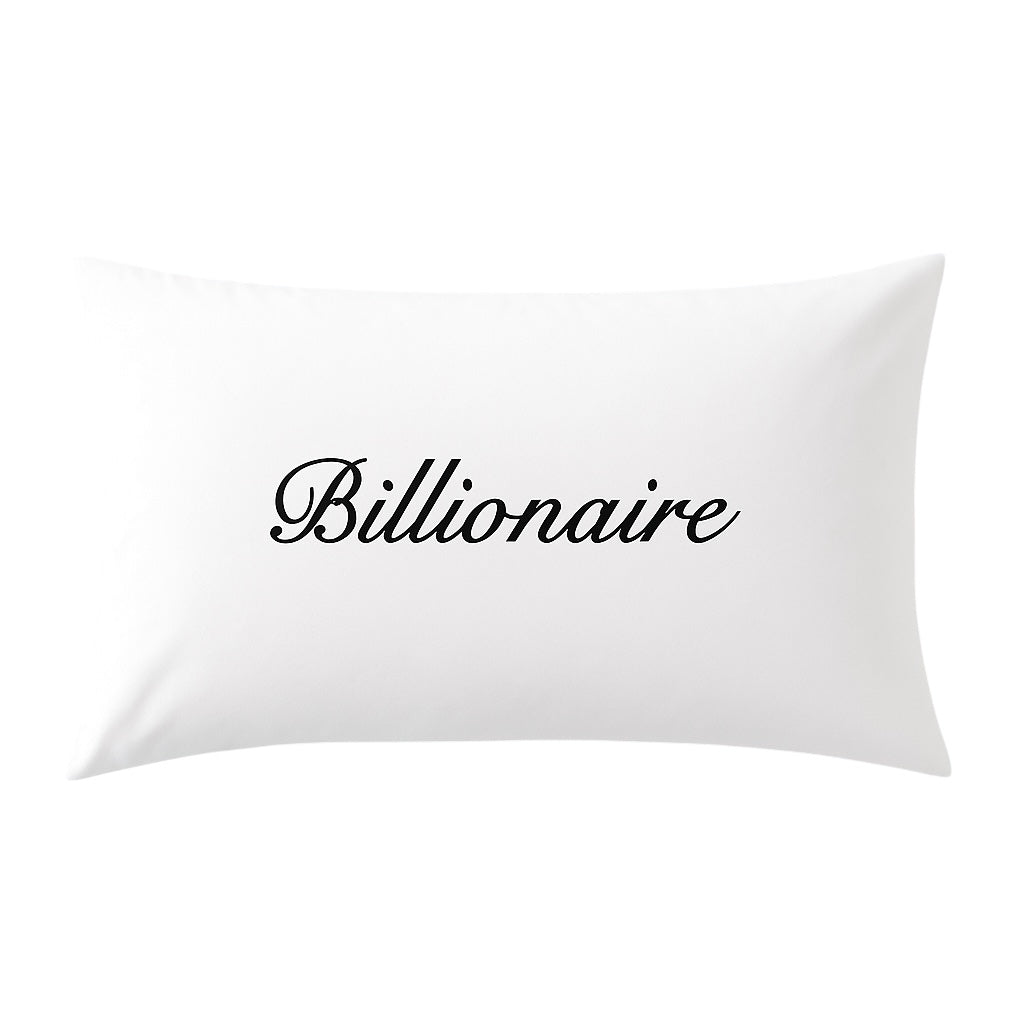 Billionaire Personalised Pillowcase Gift Set Luxury Custom Bedding for Him or Her