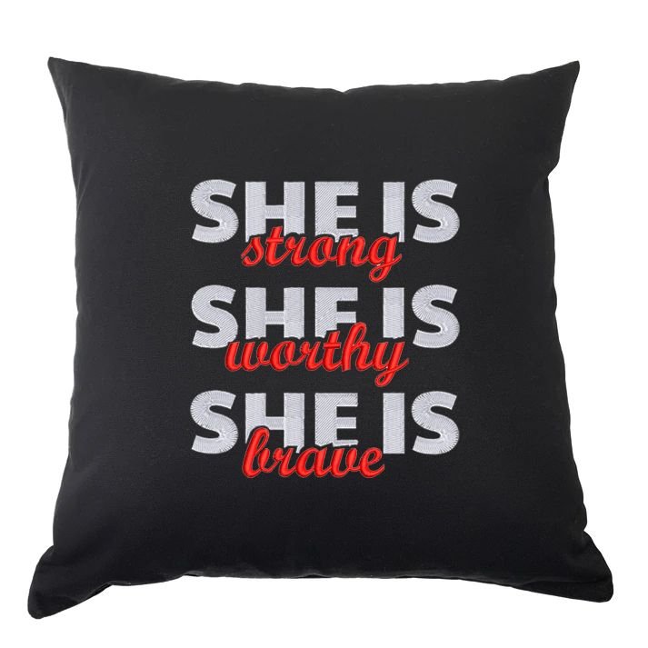 She is strong cushion - MRDUVETS