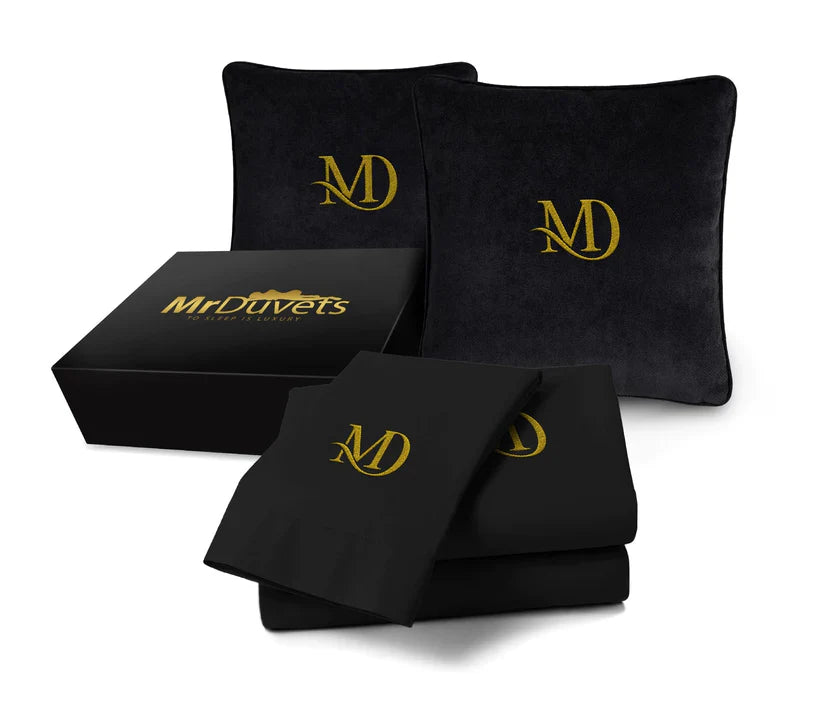 monogram black luxury bedding set