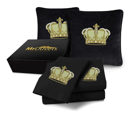 5 Piece Golden Crown Luxury Bedding Set 