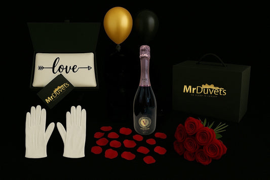 Arrow Of Love Pillowcases & Prosecco Experience Box