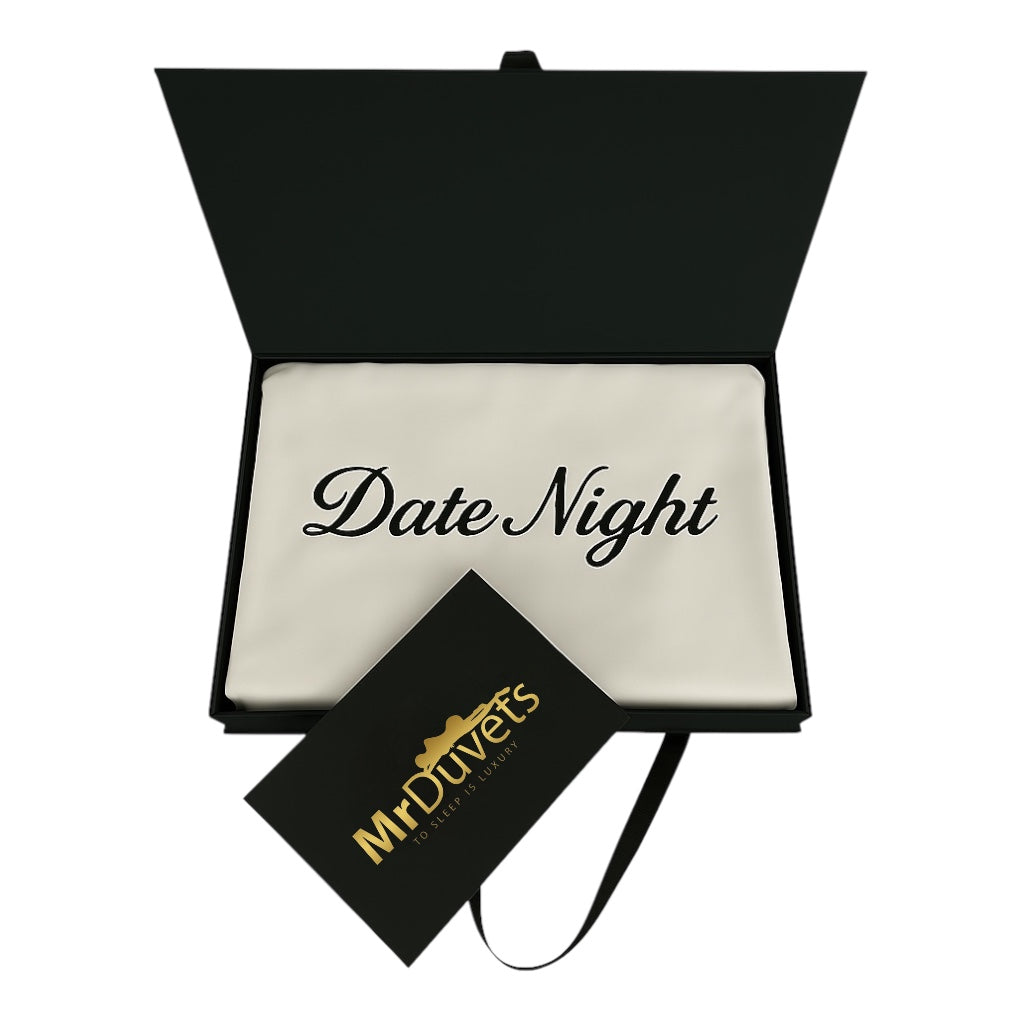 Date Night Personalised Pillowcase Gift Set Luxury Pillowcase Set