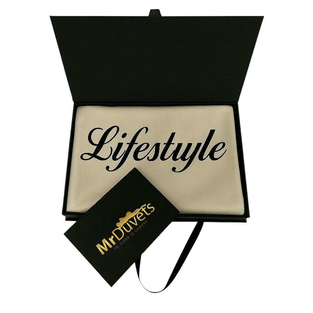 Lifestyle Personalised Pillowcase Gift Set Luxury Custom Bedding for Modern Living & Mindful Sleep