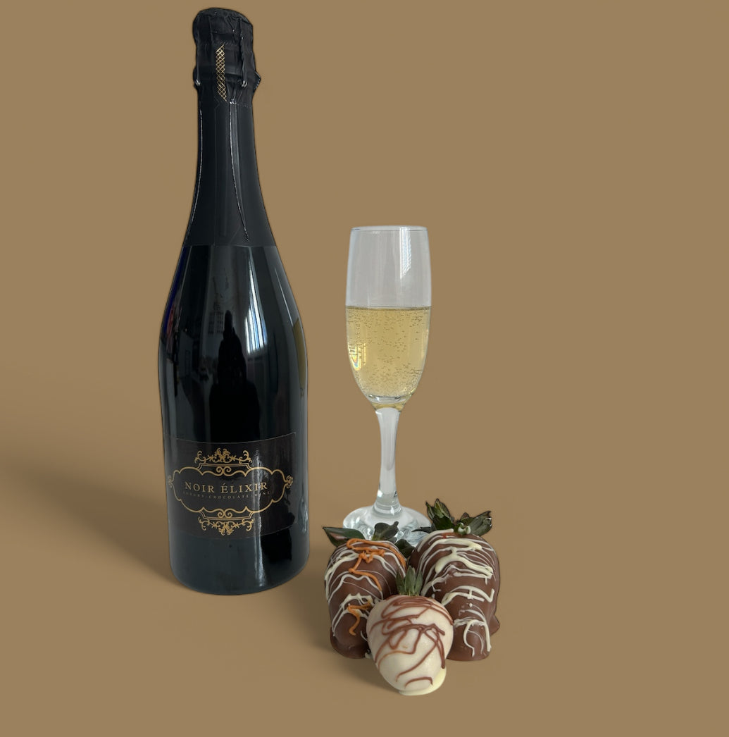 Noir Élixir Luxury Chocolate Wine life style shoot 