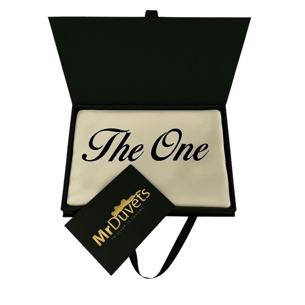The One Personalised Pillowcase Gift Set Luxury Custom Pillowcases for Soulmates & Special Moments
