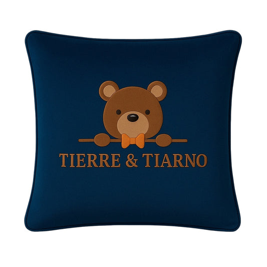 Tierre & Tiarno Signature Navy Blue Luxury Kids Cushion