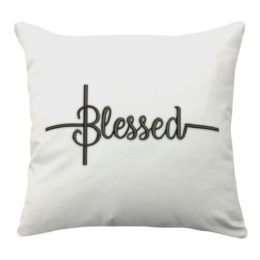 Blessed embroidered cushion - MRDUVETS